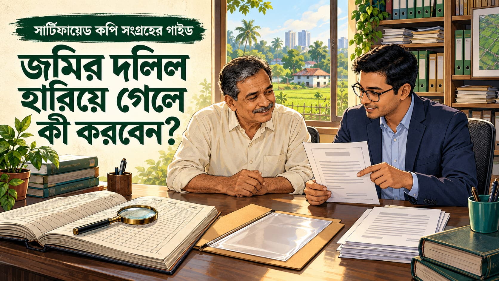 জমির দলিল হারিয়ে গেলে কী করবেন? সার্টিফায়েড কপি সংগ্রহের সহজ গাইড
